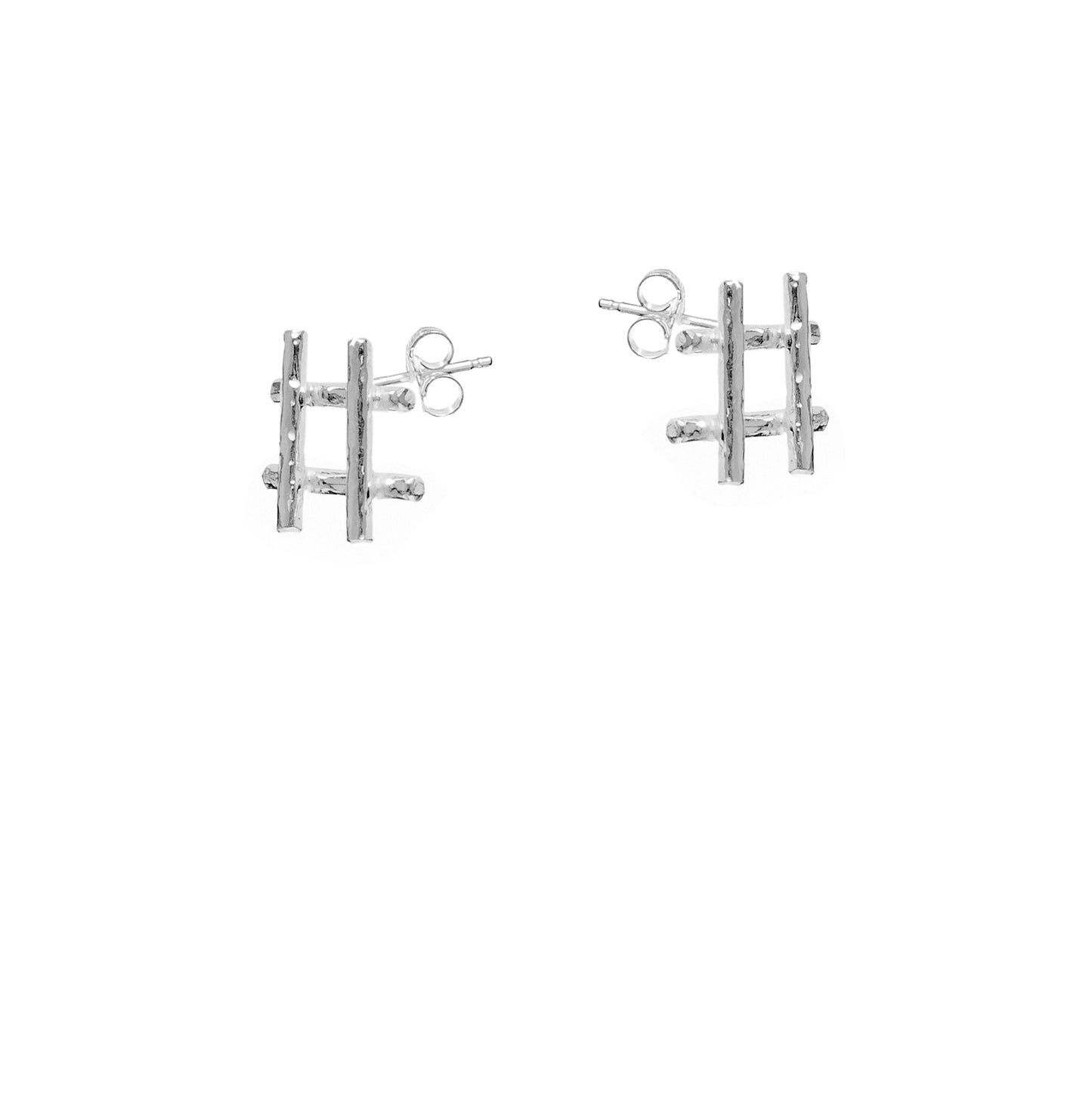 Hashtag – orecchini in argento naturale
