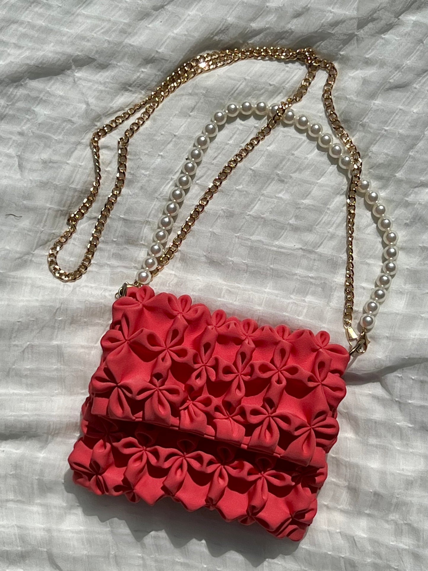 Mini Flower Bag Red