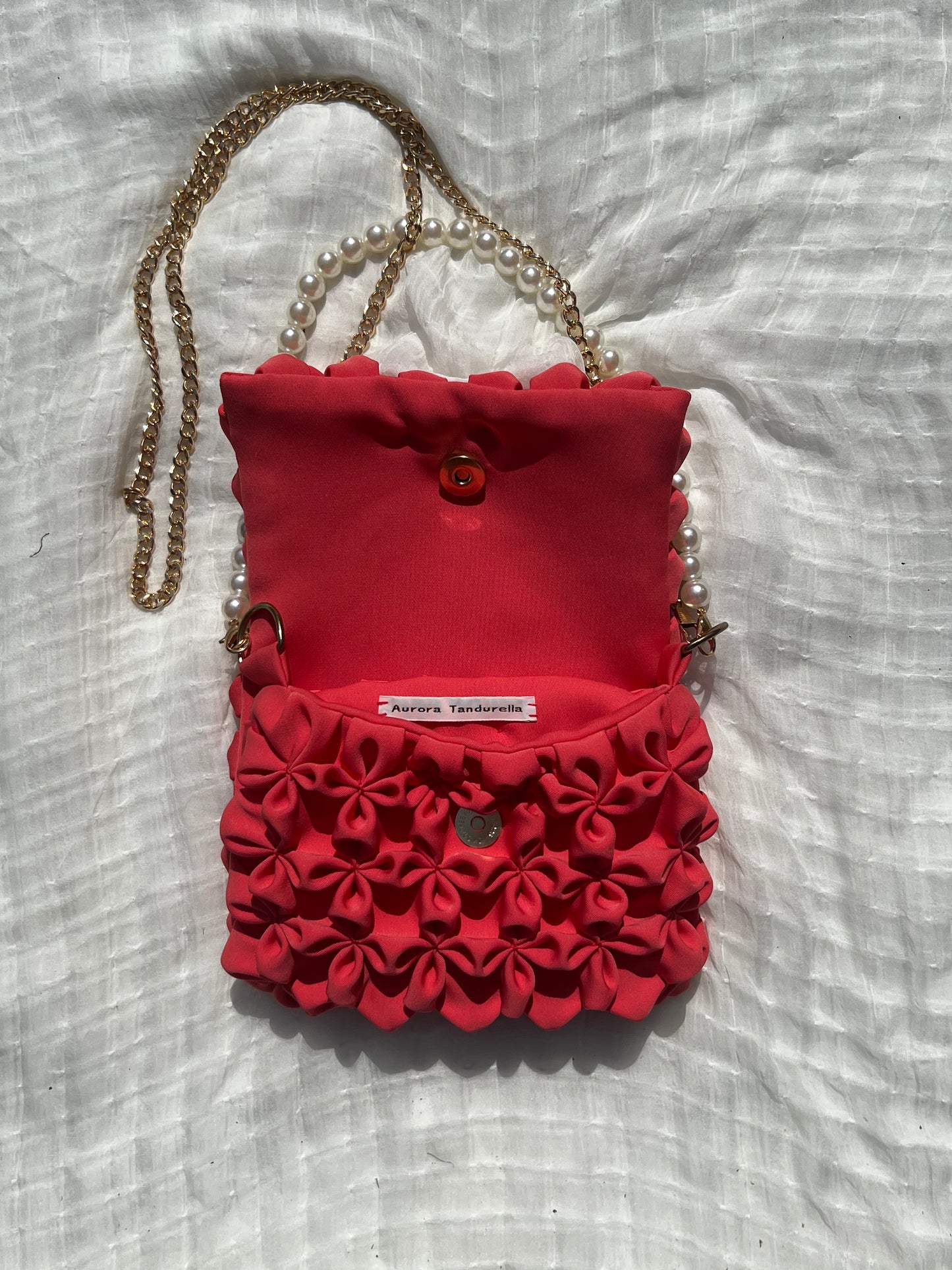 Mini Flower Bag Red