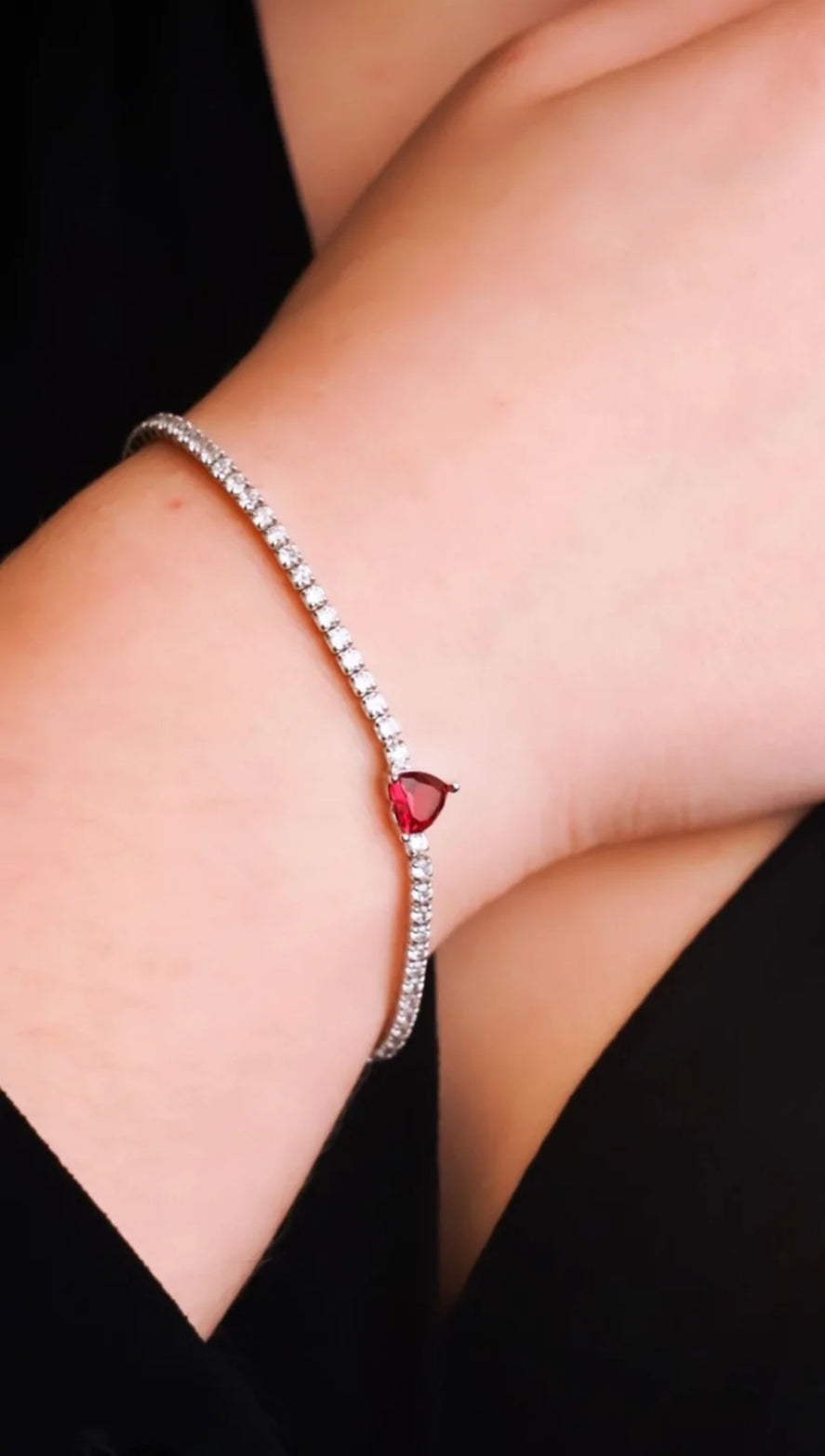 Bracciale Tennis con Cuore