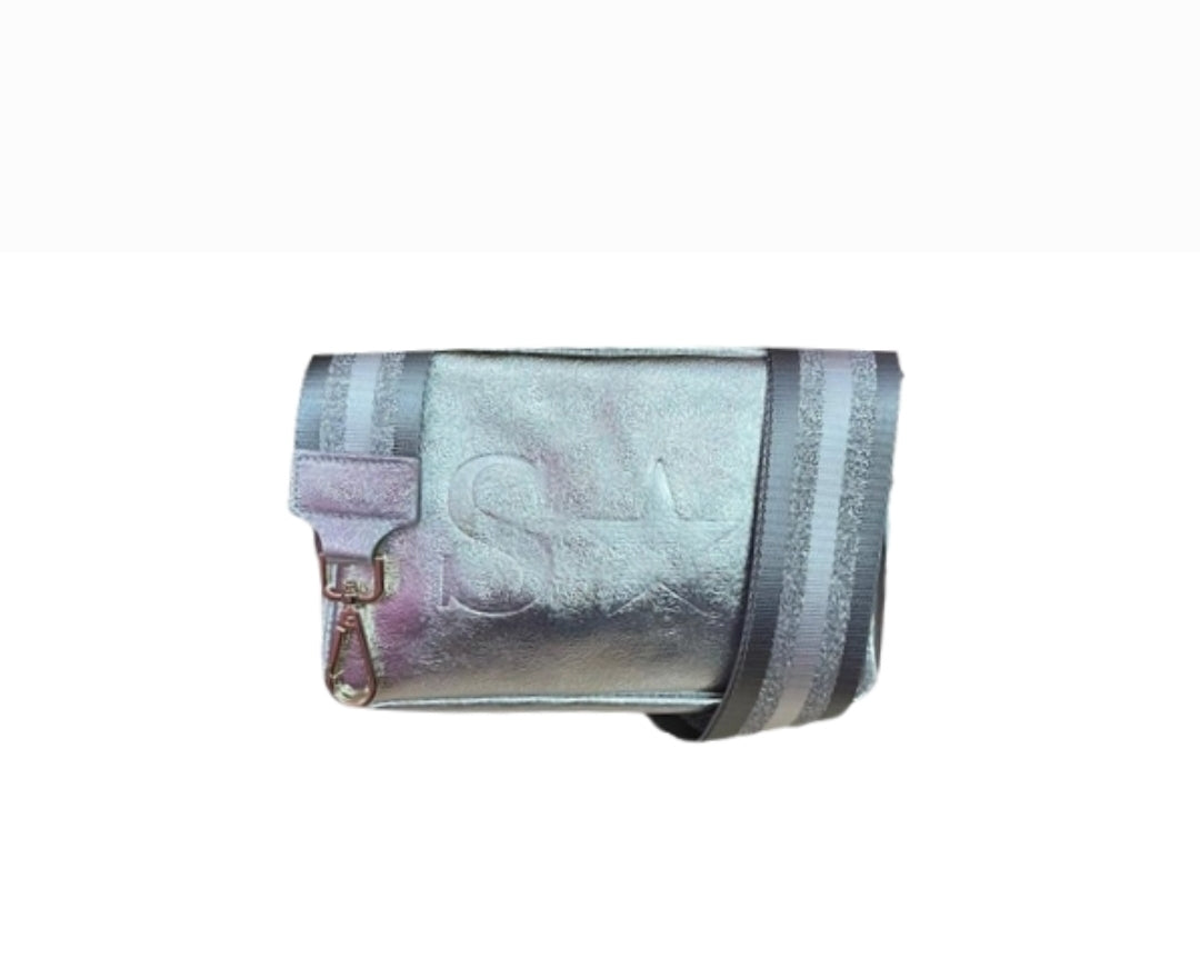 Doppia Zip Silver Metal