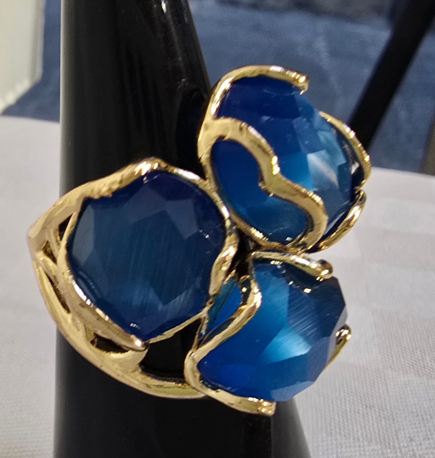 Occhio di Gatto Blu Anello