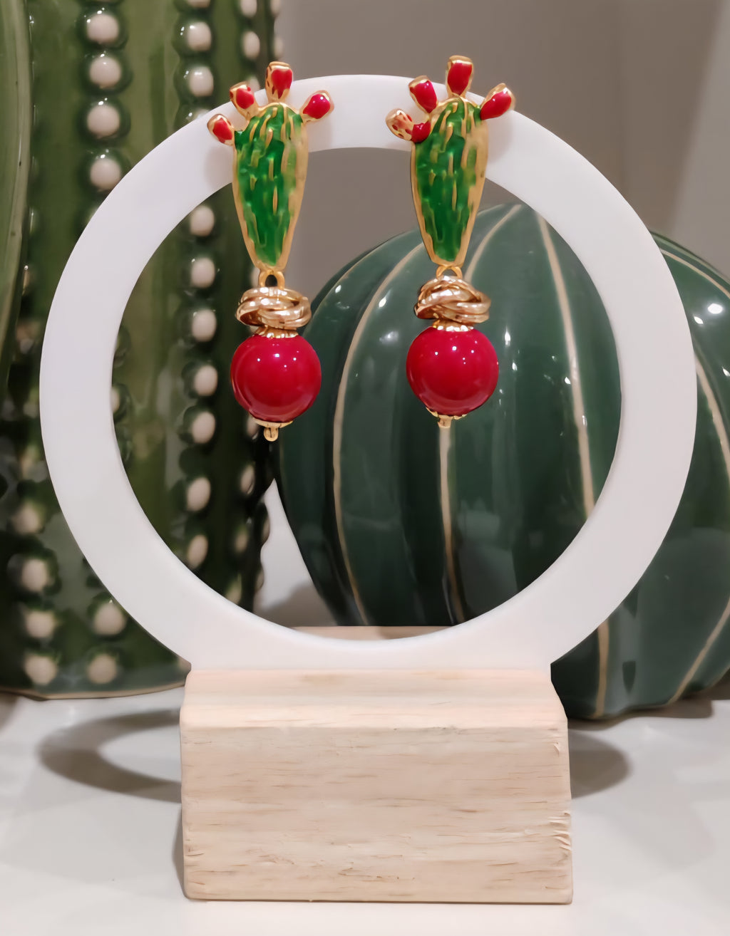Orecchini Cactus Stilizzato