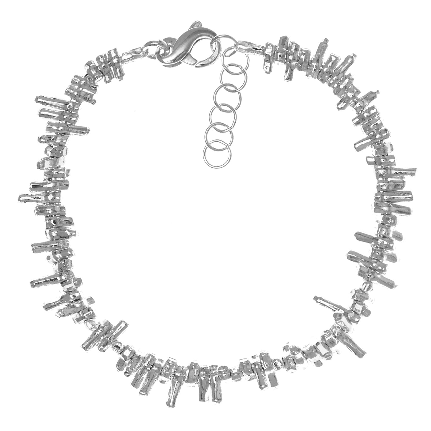 Greta - natural silver bracelet