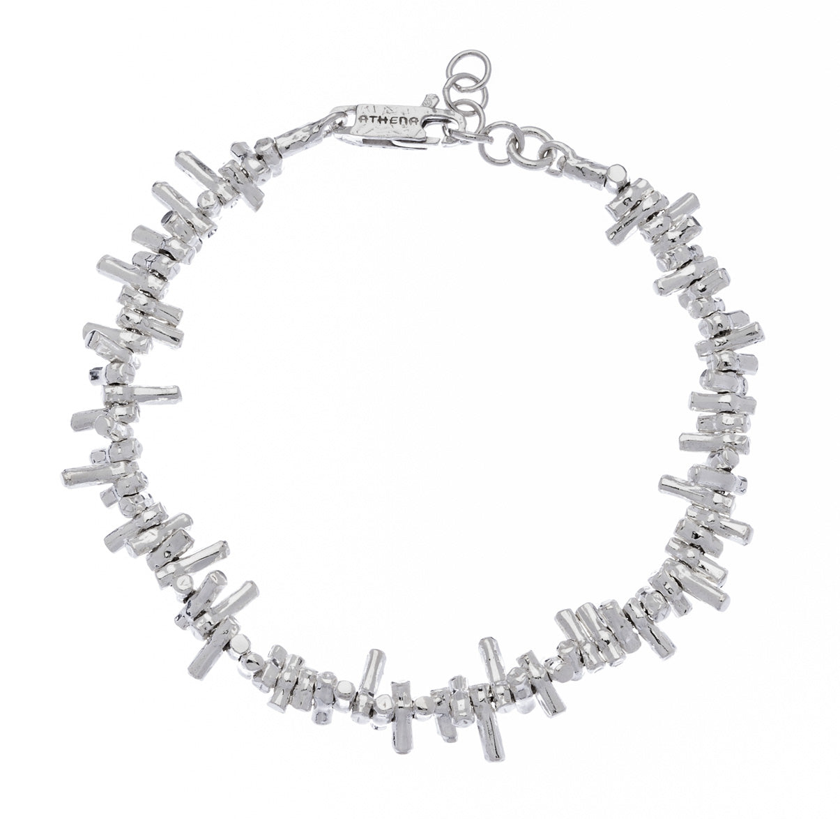 Greta - natural silver bracelet