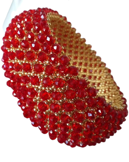 Bracciale Perline Rosso - Dalita