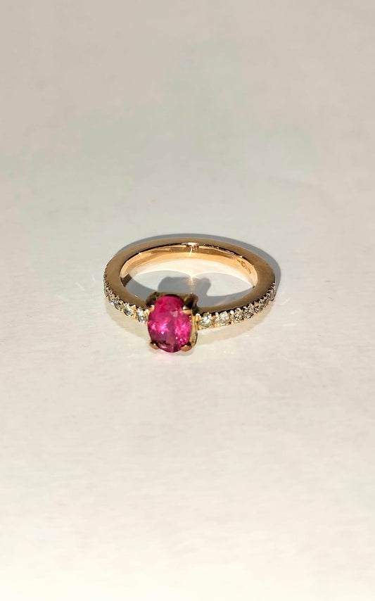 Pink Tourmaline Ring