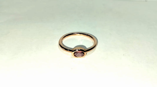 Pink Tourmaline Rose Gold Ring
