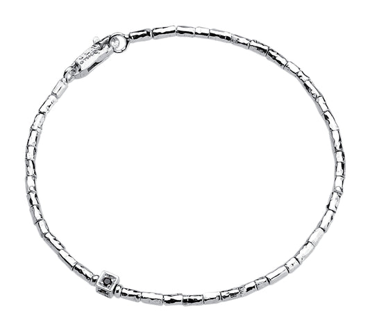 Soulman - men's bracelet in natural silver and stone