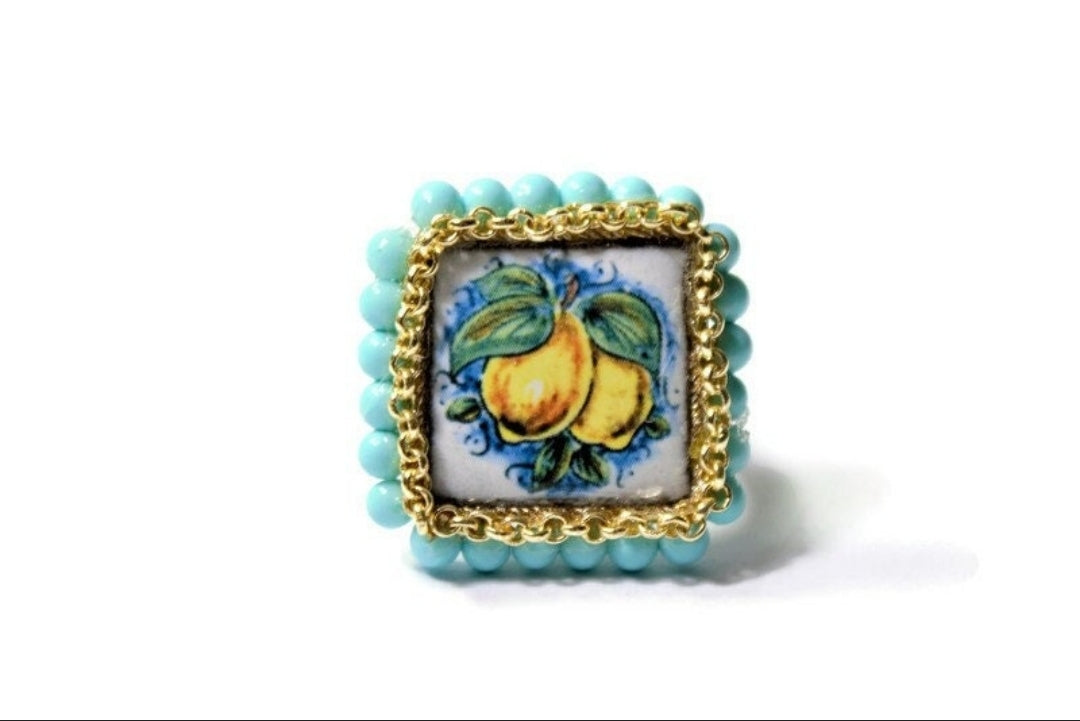 Anello in Ceramica Limone - Dalita