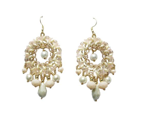 Orecchini Bianco e Oro