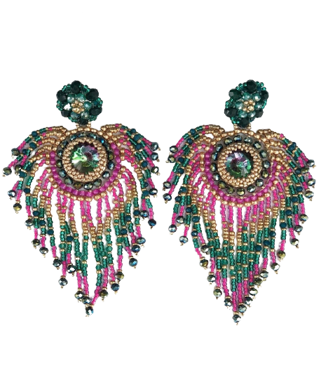 Peacock Earrings