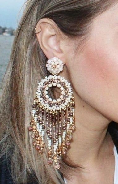 Earrings with Beads