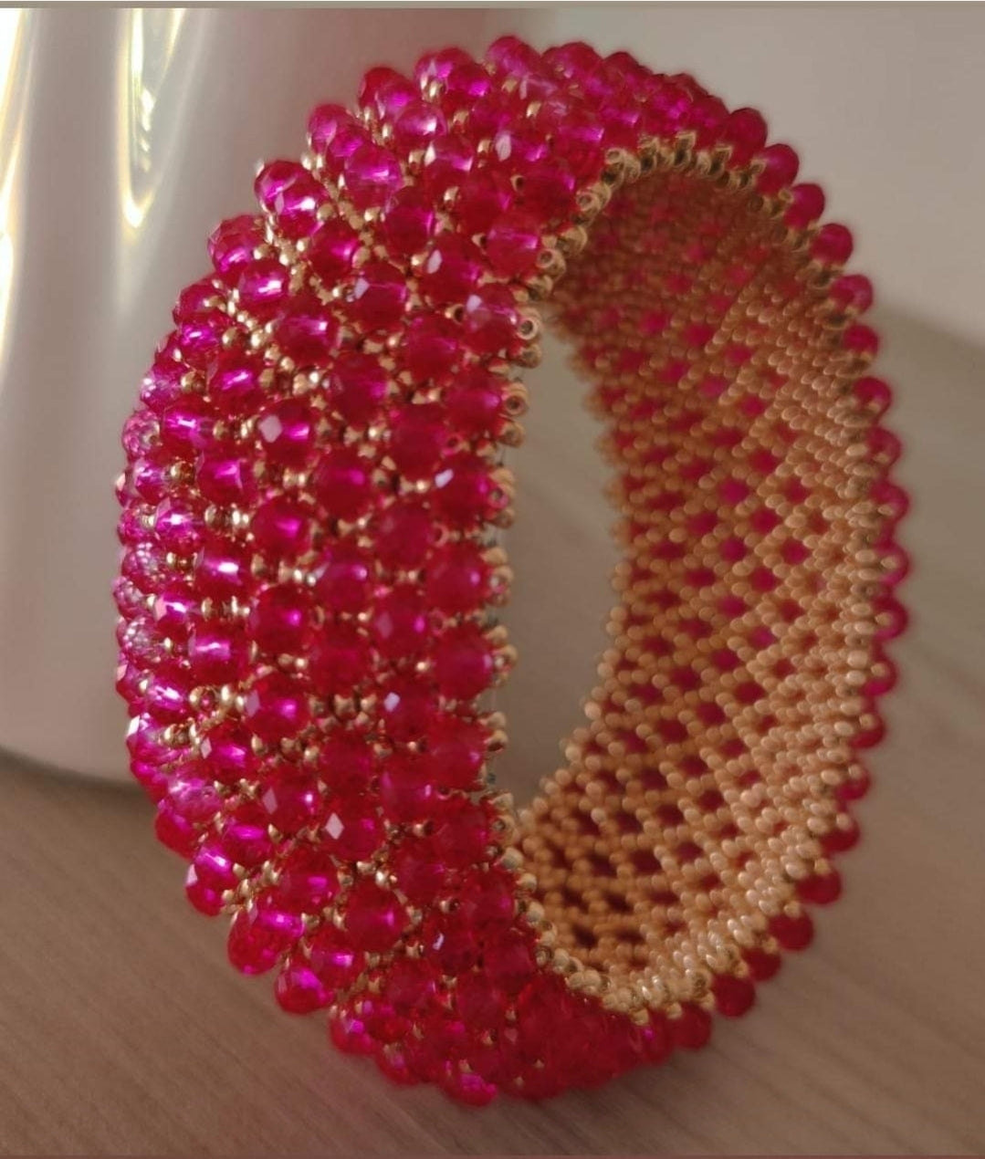 Rigid Fuchsia Bracelet