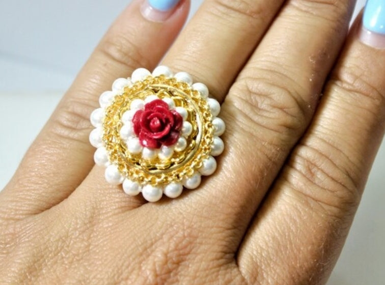 Anello Bianco e Rosso