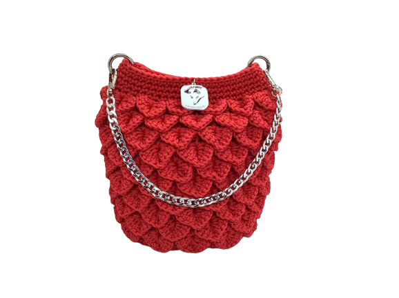 Crocodile Chain Clutch Bag