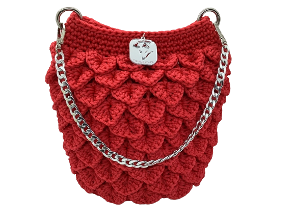 Crocodile Chain Clutch Bag