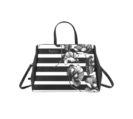 Borsa Stripes Flowers