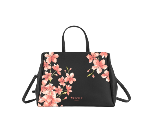 Coral Cherry Blossoms Bag