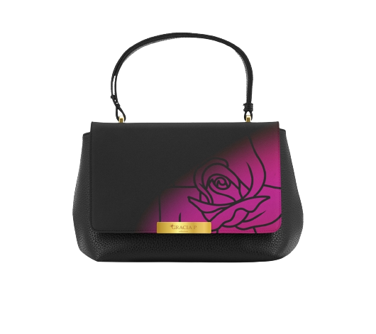 Purple Flower M Bag