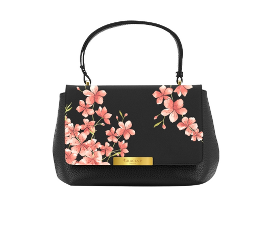 Coral Cherry Blossom M Bag