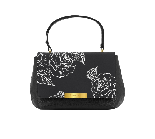 Borsa Fiori B/W