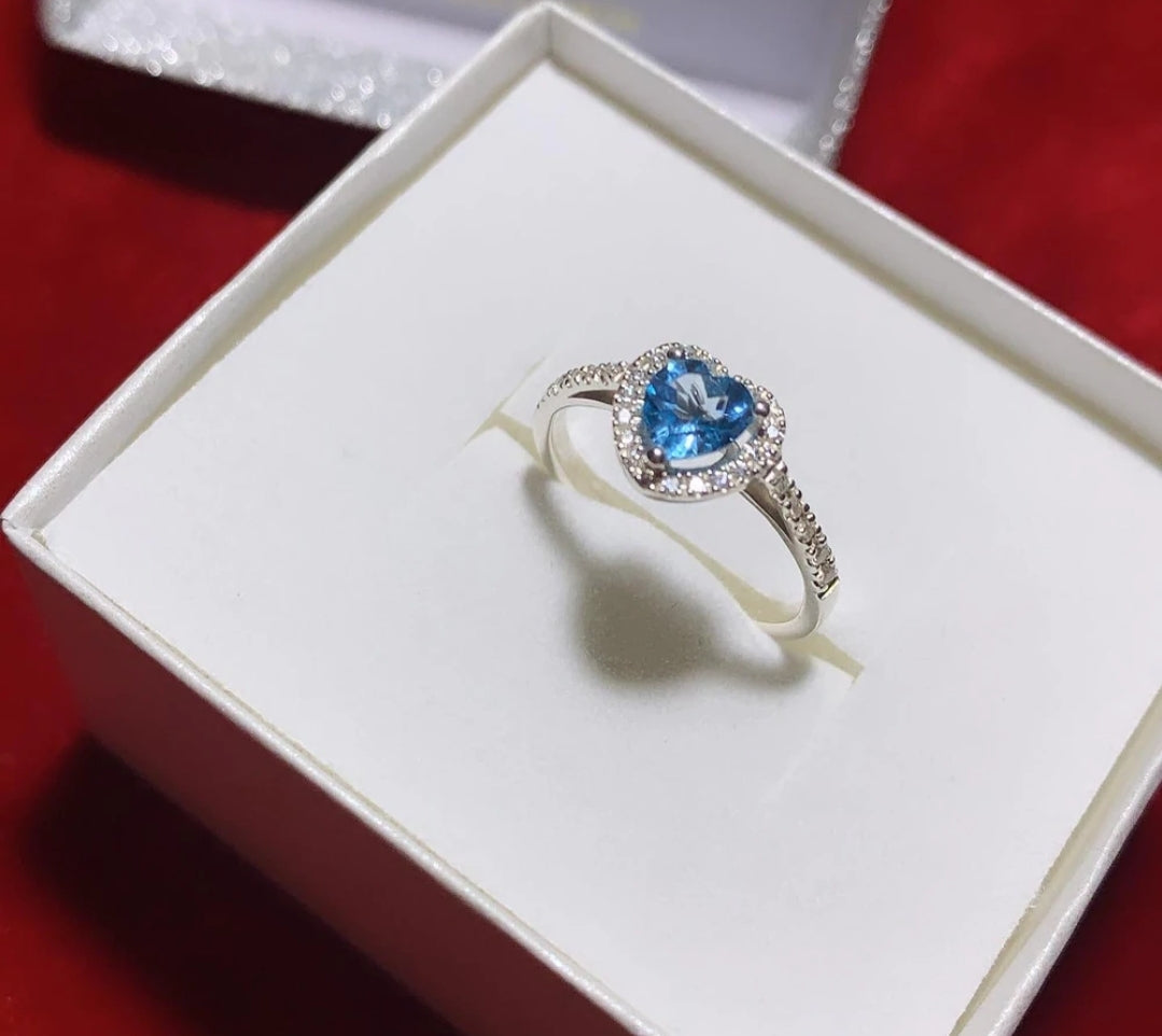 Topaz Heart Ring