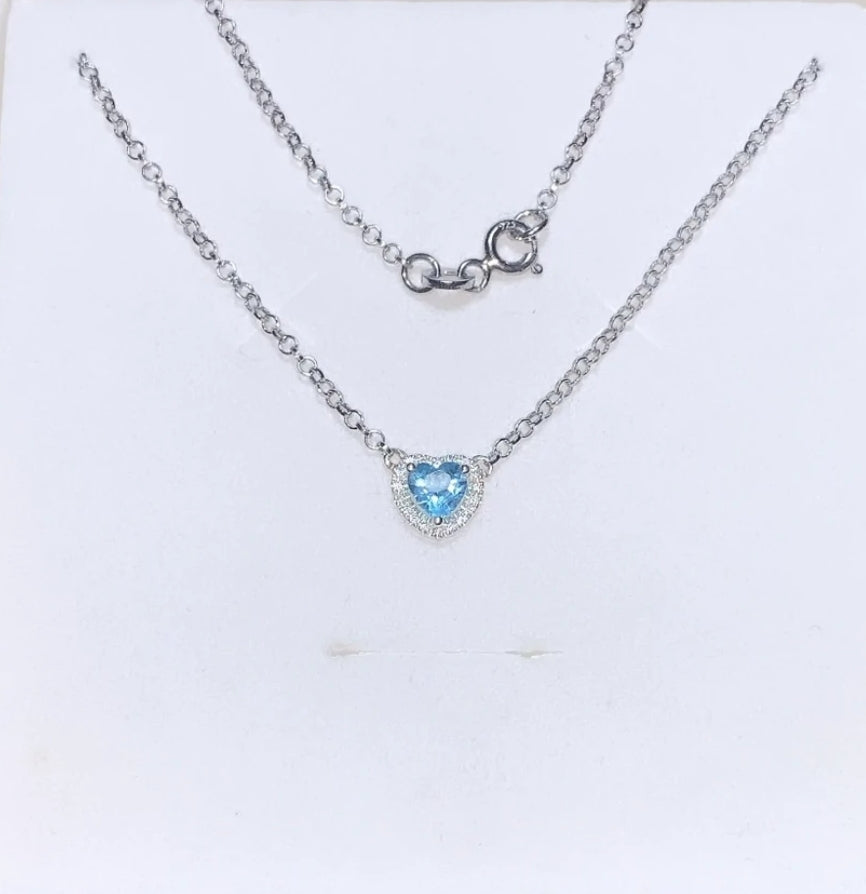 Topaz Heart Necklace