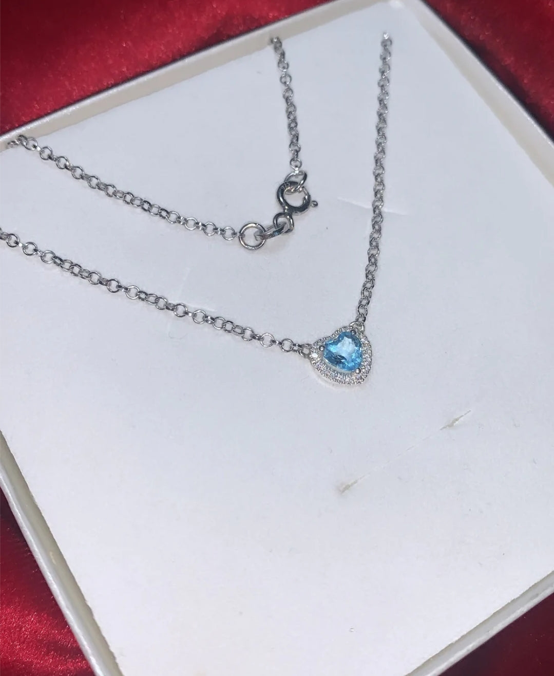 Topaz Heart Necklace