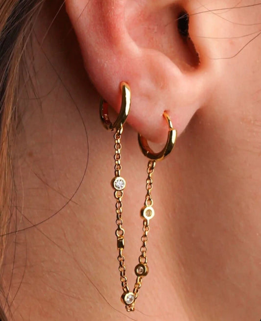 Earrings with Chain