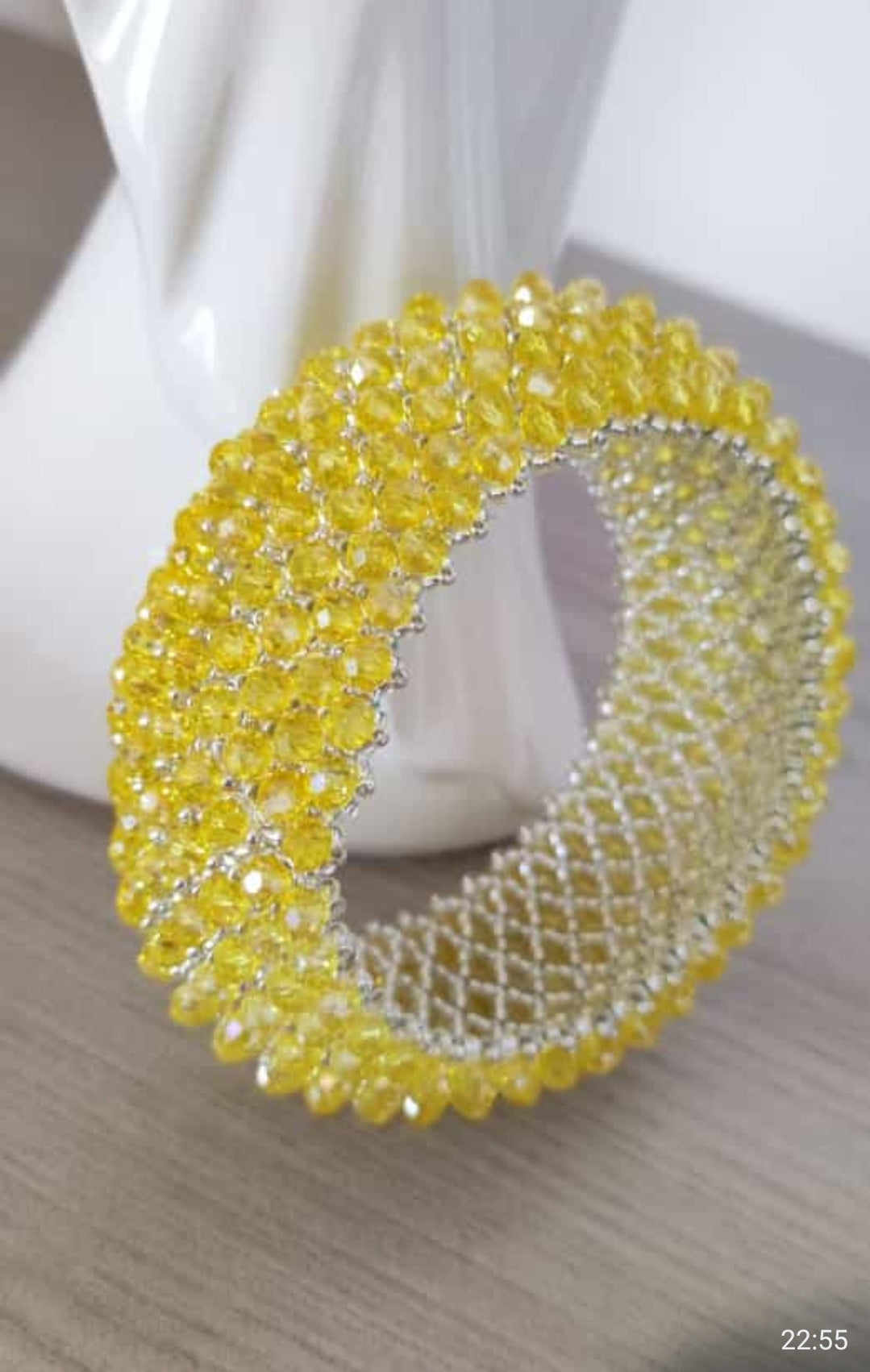 Rigid Yellow Bracelet