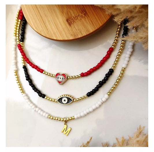 Colored Eye Necklaces