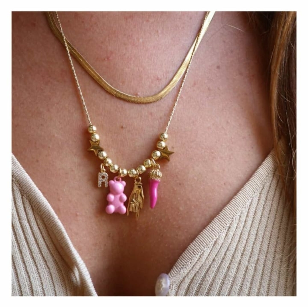 Composizione Charms Fucsia